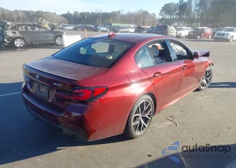 2023 BMW 540 I z USA, uszkodzony, nr VIN WBA53BJ07PCM73181